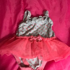 White summer tutu onesie